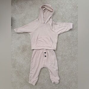 Cozy Light Pink Hoodie and Pants Set